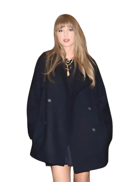 NYC 2025 Taylor Swift Black Winter Coat NYC 2025 Taylor Swift Black Winter Coat